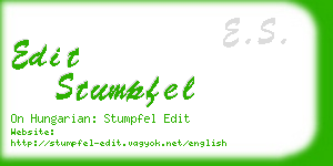 edit stumpfel business card